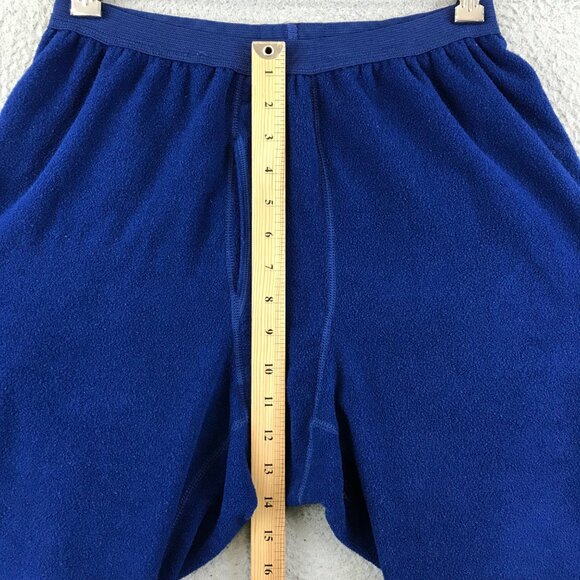 Vintage Patagonia Synchilla Mens Blue Fleece base layer pant L - Picture 7 of 10